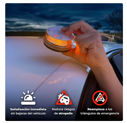 BALIZA DE EMERGENCIA V16  - ALTA VISIBILIDAD - GEOLOCALIZADA (Obligatoria desde 2026)- Conectada con la DGT Homologada 