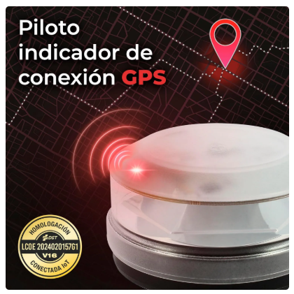 BALIZA DE EMERGENCIA V16  - ALTA VISIBILIDAD - GEOLOCALIZADA (Obligatoria desde 2026)- Conectada con la DGT Homologada 