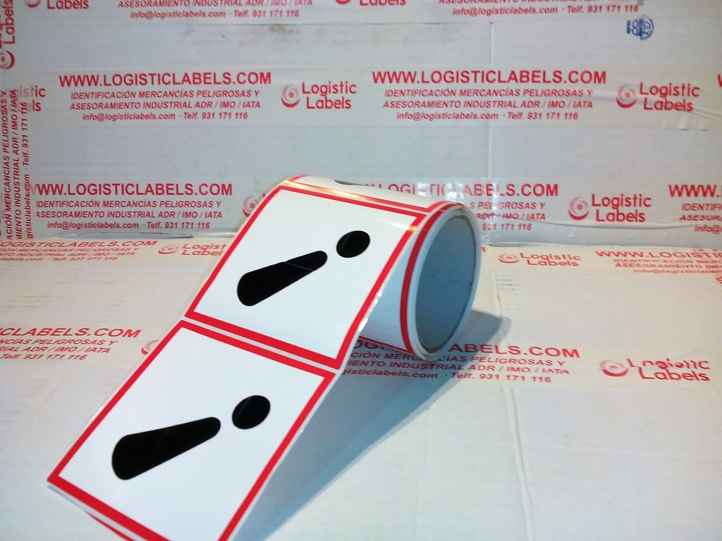 ETIQUETA CLP/REACH 50X50 MM BOBINA 