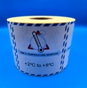 ETIQUETA TIME & TEMPERATURE SENSITIVE BOBINA - Rango : + 2 ºC + 8 ºC