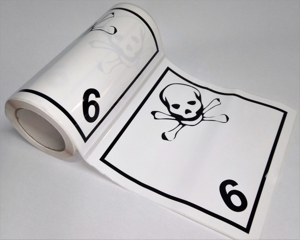 CLASE 6.1 MATERIAS TÓXICAS 250x250mm R50PL