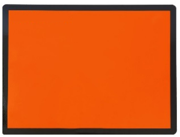 PANEL NARANJA 400X300 REFLECTANTE <Panel Abeja> HOMOLOGADO -  SIN TEXTO SIN LINEA HORIZONTAL 