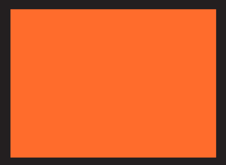 PANEL NARANJA 400X300 Polipropileno Adhesivo -  SIN LINEA HORIZONTAL - BOBINA 50 UDS 