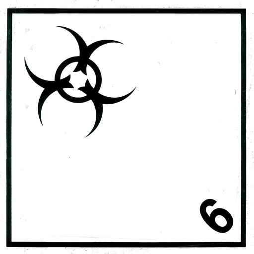 [ET018R] CLASE 6.2 MATERIAS INFECCIONAS 100x100mm - BOBINA