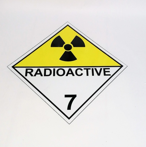 CLASE 7 MATERIAS RADIOACTIVAS GRUPO 100X100mm