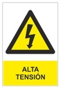 [RD36622] SEÑAL ADHESIVA PELIGRO ALTA TENSIÓN 100X150 mm