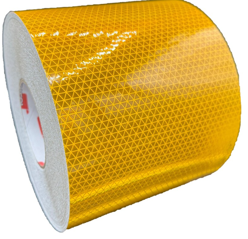  LAMINA  ADHESIVA REFLECTANTE - 185mm x 50 Metros - 5810 NIVEL 2 - RA2 - AMARILLO/YELLOW