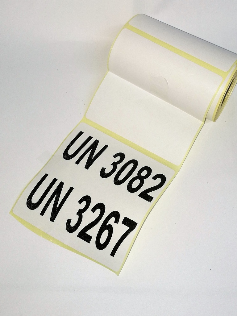 ETIQUETA BLANCA NUMERACIÓN UN Personalizado - Bobina | DGD-LINE