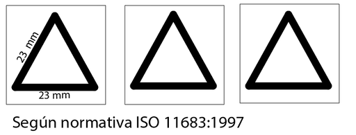 [TRIANGULO INVIDENTES PELIGRO] ADHESIVO RELIEVE TRIANGULO PELIGRO INVIDENTES